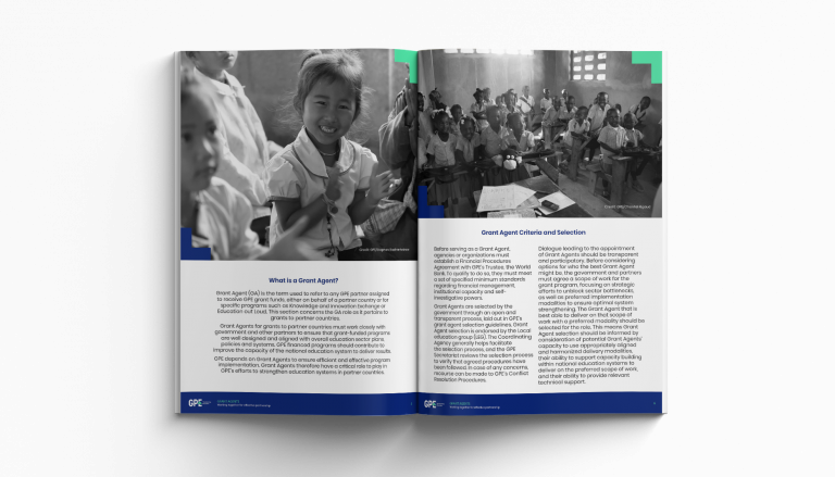 Developing Communication Materials for country-level stakeholders of GPE as part of its Effective Partnership Rollout