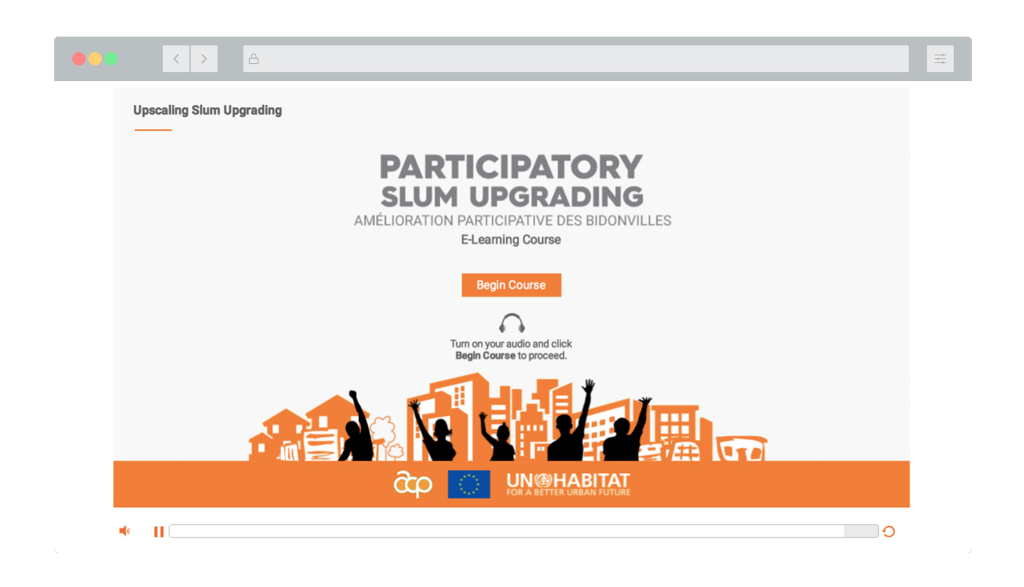 eLearning and Knowledge Management in the ACP region on Slum Upgrading