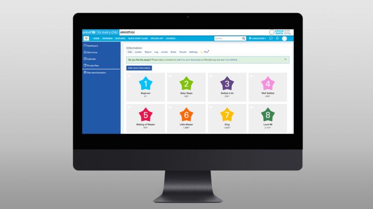 Development of eMathisi LMS Platform and e-learning courses