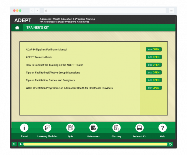 Design, Development and Rollout of eLearning Modules
